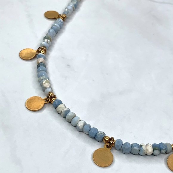 Catherine Page Logo Necklace Blue - Picture 5 of 6